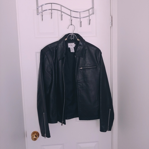 Calvin Klein women's leather jacket - Picture 1 of 9